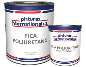 Esmalte Poliuretano de Alto desempeño para Pisos Industriales Interiores y Exteriores Pica Azul Ral-5015 + Agente Curante 1 Galón